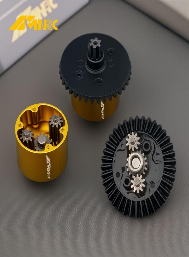 NMNRC 2PCS 37T 13T Gear Differential Diff for Arrma 1/10 Senton Vorteks Granite Bigrock 3S BLX Typhon Infraction 550 Mega Kraton Outcast 4S BLX Upgrades Part Yellow - Image 4